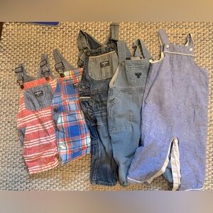 5 12mo Overalls - OshKosh, Hummel, and Jack and Janie